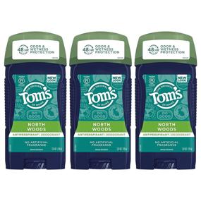 img 4 attached to 🌲 Tom's of Maine Men's Antiperspirant Deodorant, North Woods, 2.8 oz. 3-Pack (Packaging May Vary)