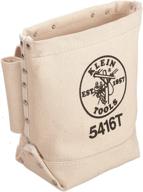 🛠️ klein tools 5416t tool bag and pouch: no. 4 canvas, tunnel connection, 5 x 10 x 9-inch dimensions logo