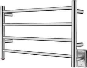 img 4 attached to 🔥 Heatgene 4-Bar Towel Warmer: Efficient Wall-Mounted Plug-in Bath Towel Heater - Brushed Finish