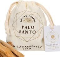 🌿 golden chakra palo santo sticks bulk - authentic, sustainably harvested palo santo wood from peru - 100g high resin blend - ideal for yoga, meditation, relaxation логотип