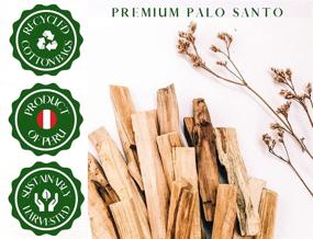 img 2 attached to 🌿 Golden Chakra Palo Santo Sticks Bulk - Authentic, Sustainably Harvested Palo Santo Wood from Peru - 100g High Resin Blend - Ideal for Yoga, Meditation, Relaxation