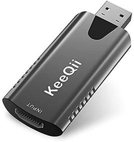 img 3 attached to 🎮 KeeQii 1080P HDMI Захват видео для прямой трансляции и записи - совместим с PS4, Nintendo Switch, Xbox, видеокамерой, экшн-камерой - HDMI to USB 2.0 Захват видеоигр.