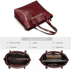 img 3 attached to 👜 Stylish and Functional: Kattee Vintage Cowhide Crossbody Shoulder Women's Handbags & Wallets