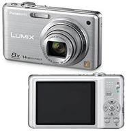 📷 panasonic lumix dmc-fh20 цифровая камера со стабилизацией оптического изображения 8x и дисплеем lcd 2,7 дюйма (серебристая) логотип