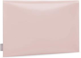 img 3 attached to 📚 Comfyable Leather Tablet Sleeve for iPad Pro 12.9 inch M1 2021 2020 - Pink Envelope Case with Pencil Holder