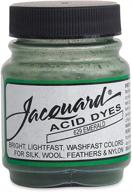 🎨 vibrant emerald jacquard acid dye - 1/2 oz | high-quality textile dye by jacquard products logo