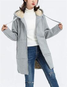 img 1 attached to 🧥 Gihuo Womens Winter Sherpa Sweatshirt: Stay Warm in Style with Women's Clothing and Coats, Jackets & Vests