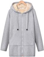 🧥 gihuo womens winter sherpa sweatshirt: stay warm in style with women's clothing and coats, jackets & vests logo