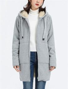 img 2 attached to 🧥 Gihuo Womens Winter Sherpa Sweatshirt: Stay Warm in Style with Women's Clothing and Coats, Jackets & Vests