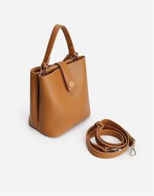 img 2 attached to 👜 TIJN Crossbody Leather Shoulder Bag with Top Handle - Women's Handbag and Wallet Combo