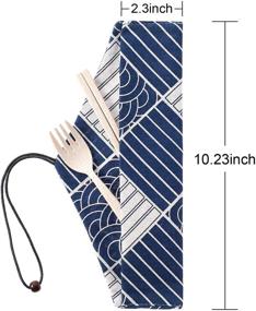 img 3 attached to 🥤 Reusable Straw Carrying Case with Pouch and Travel Bag - Suitable for Stainless Steel, Glass, Silicone, Bamboo Straws with Cleaning Brush (Style C - Small)