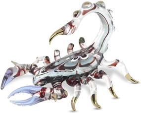 img 4 attached to 🦂 Murano Glassblowing Art Scorpion Figurine, Handmade Crystal Reptile Animal Figure for Home Decor and Garden Ornament by NaCrafTH