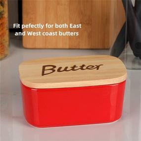 img 2 attached to 🍽️ GDCZ Porcelain Butter Dish for Food Service Equipment & Supplies