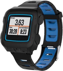 img 1 attached to Совершенная защита: Силиконовый чехол MOTONG для Garmin Forerunner 920XT (силикон черного цвета)