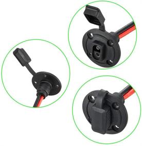 img 1 attached to 🔌 YETOR 10AWG SAE Connector - Weatherproof Socket Sidewall Port with Quick Disconnect Wire - Automotive Panel Extension Cable for Solar Generators and Battery Chargers (50CM)