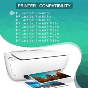 img 1 attached to 🖨️ High-Quality BLACK 2 Pack Toner Cartridge Replacement for HP CF248A 48A - Compatible with HP Laserjet Pro M15w M15a M16a M16w, HP Laserjet MFP M28w M28a M29a MFP M29w 248A Printers