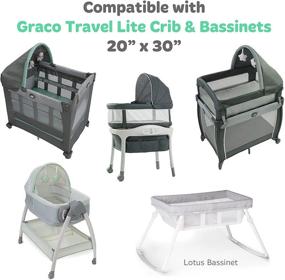 img 3 attached to Bassinet Sheets 20X30 Travel Sense2Snooze Activity & Entertainment