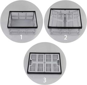 img 2 attached to Xowine Plastic Collapsible Storage Stacking
