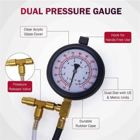 img 2 attached to Orion Motor Tech Fuel Pressure Gauge: Professional Fuel Injection Pressure Tester for All Fuel Systems