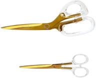 scissors gold toned hand，craft supplies accessories logo