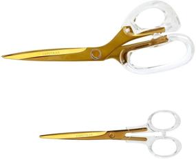 img 4 attached to Scissors Gold Toned Hand，Craft Supplies Accessories