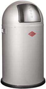 img 3 attached to 🗑️ WESCO Pushboy Junior 5.8-Gallon Silver Trash Can - German Designed, Powder Coated Steel - Buy Now!