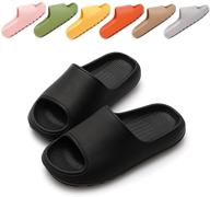 тапочки для душа treemall cloud slides sandals - нескользящие, быстро сохнущие, с массажем - домашние тапочки для мужчин и женщин. логотип