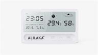 🌡️ alilaka-a indoor thermometer: enhancing comfort with date and time display logo