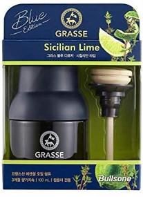 img 1 attached to 🌿 Bullsone Grasse Blue Edition Car Air Freshener - Natural Luxury Perfume Essential Oil Diffuser with Sicilian Lime Scent