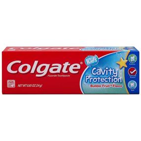 img 1 attached to 🦷 Colgate Kids Cavity Protection Fluoride Toothpaste Bubble Fruit Flavor - Travel Size 0.85 oz (24g) - Pack of 12: Dental Care for Children