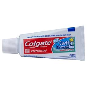 img 2 attached to 🦷 Colgate Kids Cavity Protection Fluoride Toothpaste Bubble Fruit Flavor - Travel Size 0.85 oz (24g) - Pack of 12: Dental Care for Children