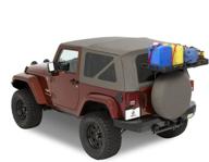 bestop 4141201 tailgate rack brackets: optimized for 2007-2018 wrangler jk 2-door/4-door models logo