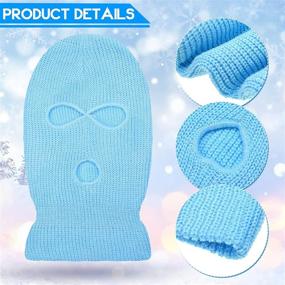 img 2 attached to Geyoga Pieces Balaclava Outdoor Knitted Outdoor Recreation for Climbing