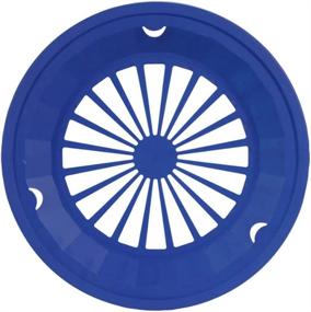 img 1 attached to 🍽️ Vibrant Plastic Paper Plate Holders for 9 Inch Paper Plates - 8 Piece Set in Blue by Cooking Concepts