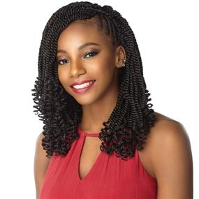 img 3 attached to 💰 Получите лучшую ценность с MULTI PACK DEALS! Синтетические волосы Sensationnel Crochet Braids Lulutress 3X Kinky Twist 12" (5-пачка, 27)".