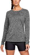 women's tech twist crew long sleeve t-shirt by under armour logo