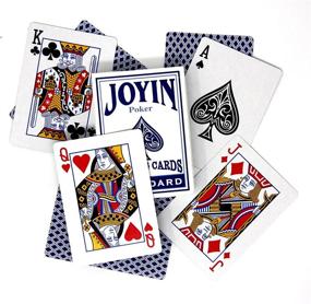 img 2 attached to 🃏 Complete Set: 12 Decks of Poker Size Playing Cards (6 Red/6 Blue), Including Poker Chips and Dice