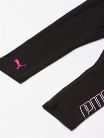 img 1 attached to 👧 PUMA Girls Legging Black 6: Trendy Clothing and Comfy Leggings for Girls