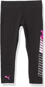 img 3 attached to 👧 PUMA Girls Legging Black 6: Trendy Clothing and Comfy Leggings for Girls