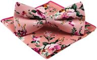 👔 secdtie men's stylish skinny tie: trendy cotton floral print linen necktie for fashion enthusiasts logo