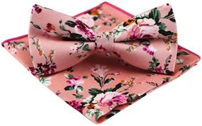 img 2 attached to 👔 Secdtie Men's Stylish Skinny Tie: Trendy Cotton Floral Print Linen Necktie for Fashion Enthusiasts