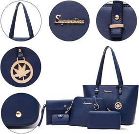 img 2 attached to 👜 Soperwillton Fashion Handbags: Stylish Shoulder Satchels for Women with Matching Wallets