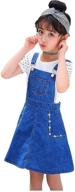 kidscool girls adjustable straps overall: stylish and practical dresses for girls logo
