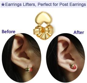 img 3 attached to Lifters Earrings Hypoallergenic Earring Backings