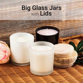 img 3 attached to Premium Glass Jar Candle Making Kits for Adults