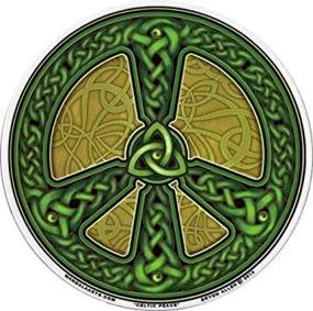 img 4 attached to Круглая полупрозрачная наклейка Celtic Peace