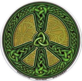 img 2 attached to Круглая полупрозрачная наклейка Celtic Peace