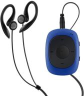 🔊 agptek g02 mp3 player 8gb: portable clip music player with fm radio - supports mp3, wma, wav (blue) logo