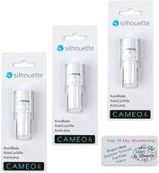 💡 silhouette autoblade 2- pack of 3 blades for cameo 4 + 30-day smart-silhouette trial logo