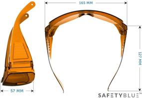 img 4 attached to 💤 Restful Sleep Aid with Sleep Enhancing Orange Glasses: Fight Digital Eye Strain & Insomnia - Green & Blue Light Blocking Amber Computer Lens - Fits Over Prescription Frames - Men’s or Women’s